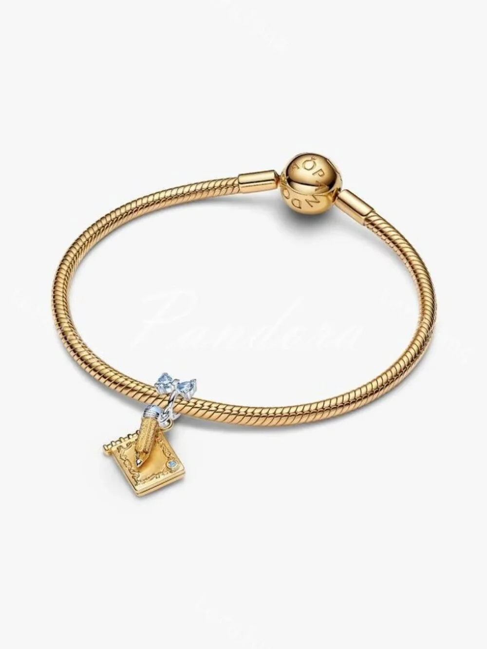 Pandora Bridgerton Dance Card & Pencil Dangle Charm